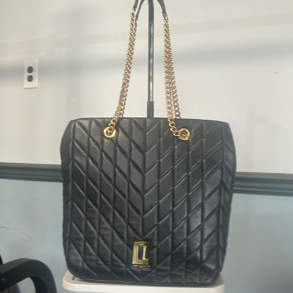 Karl Lagerfeld Paris leather tote